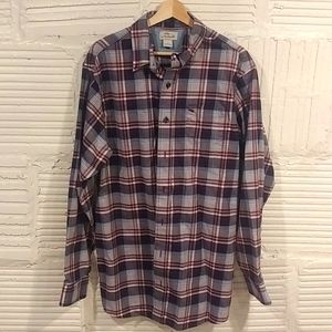 Bob Timberlake plaid button down shirt size large Tall